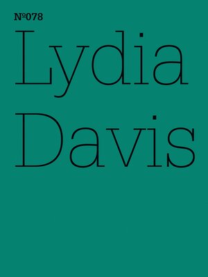 cover image of Lydia Davis